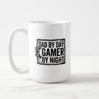 Dad By Day Gamer By Night T-Shirt - Funny Gaming D