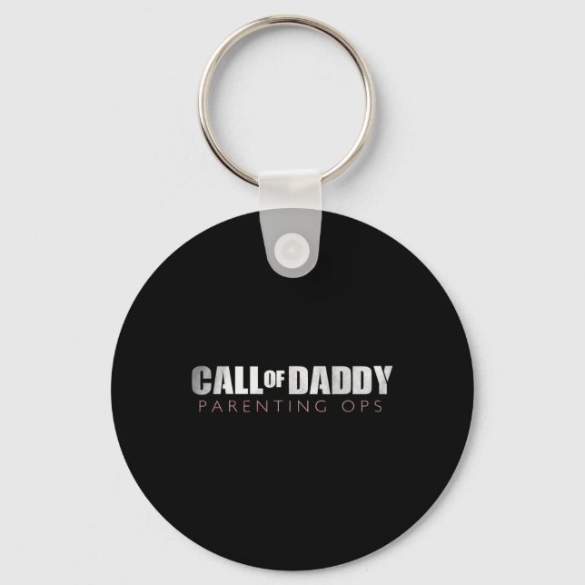 Dad Call Of Daddy Parenting Ops Gift  Key Ring (Front)