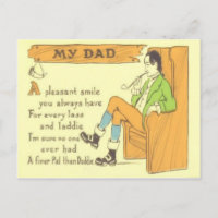 Dad Chair Pipe Vintage Father's Day