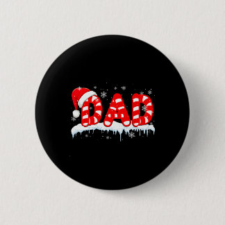 Dad Christmas Candy Cane Santa Costume Family Grou 6 Cm Round Badge