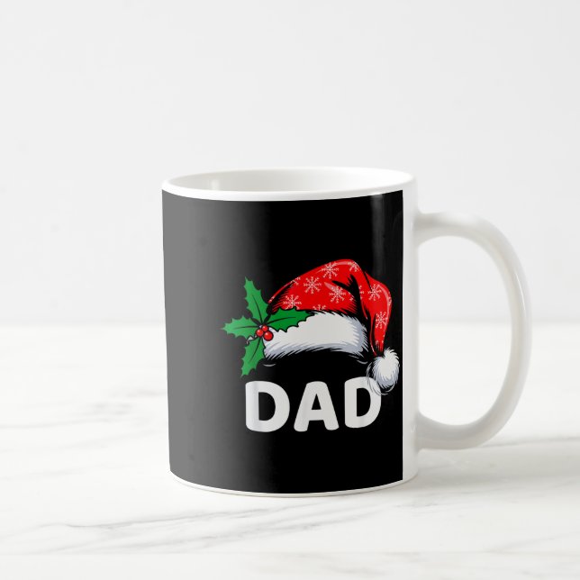 Dad Christmas Family Pajamas Matching Santa Hat Ou Coffee Mug (Right)