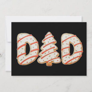 Dad Christmas Tree Cake Matching Family Holiday Card