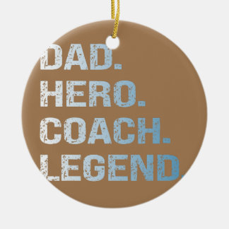 Dad coach  ceramic tree decoration