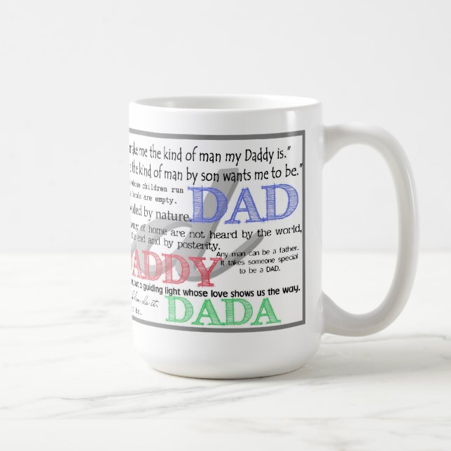 Dad Coffee Mug with Quotes (Right)
