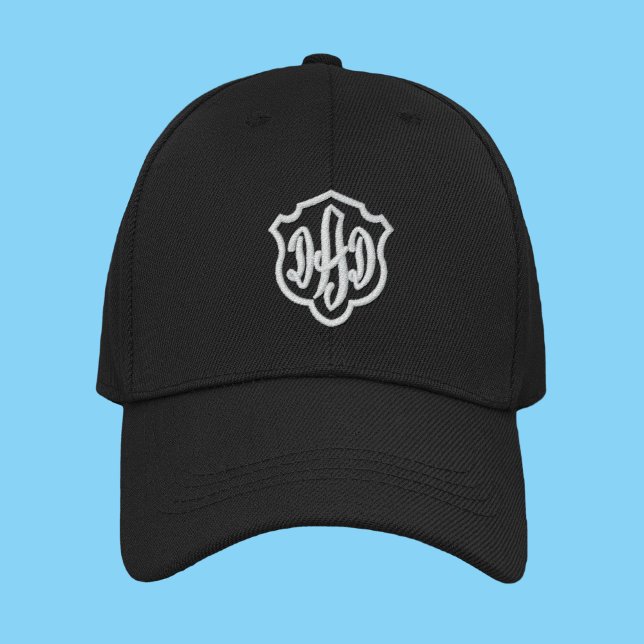 Dad Crest Simple Modern Typography Custom Embroidered Hat (Creator Uploaded)