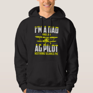 Dad Crop Duster AG Pilot Aerial Application Appare Hoodie