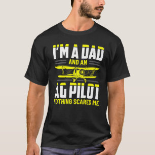 Dad Crop Duster AG Pilot Aerial Application Appare T-Shirt