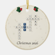 Dad Crossword Letter Tiles Holly Year