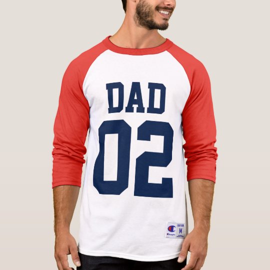 Dad Custom Number Father's Day Sports Jersey T-Shirt