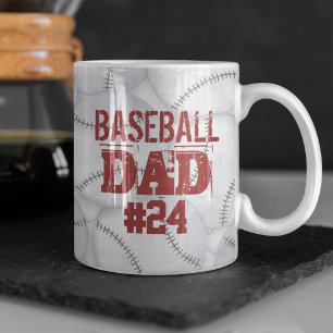 Dad Custom Personalised Baseball  Coffee Mug