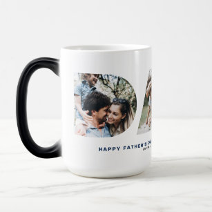 DAD Cutout Photo Collage Happy Father's Day Mug