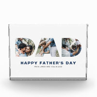 DAD Cutout Photo Happy Father's Day Photo Block
