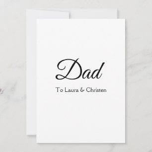 Dad daddy add name text father's day gifts invitation