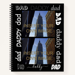 Dad Daddy Custom Two Photo Notebook