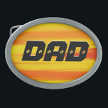 DAD - DADDY - Happy Father's Day Oval Belt Buckle<br><div class="desc">Happy Father's Day</div>