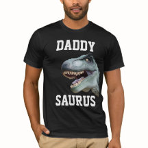 DAD DADDY SAURUS DINOSAUR T-SHIRT