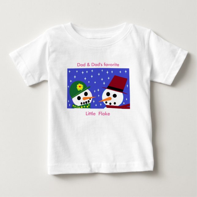 DAD & DAD'S FAVORITE LITTLE FLAKE BABY TEE (Front)