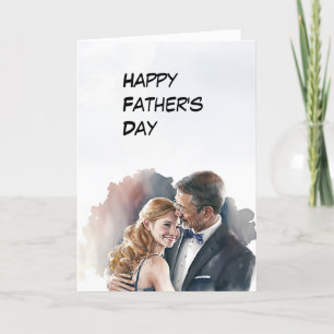 Dad dances with Daughter Father's Day card