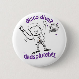 Dad Dancing 6 Cm Round Badge