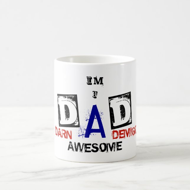 DAD: Darn Awesome Demigod! Coffee Mug (Center)