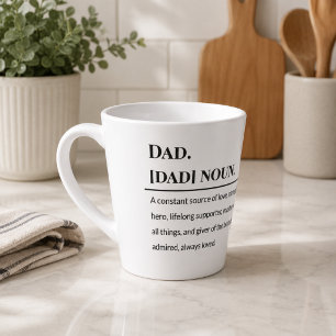 Dad Definition ☕   Meaningful Father’s Day Gif Latte Mug