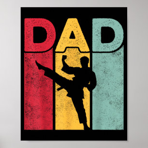 Dad Design - Fathers Day Martial Arts Taekwondo Poster