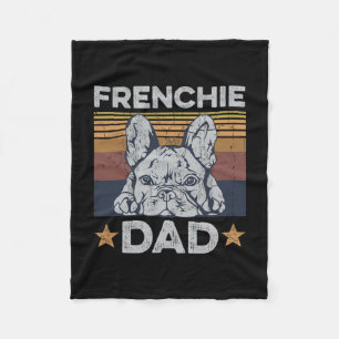 Dad Design For Your Frenchie Dad Fleece Blanket