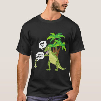 Dad Does God Exist - Funny Dino Dinosaur Atheist  T-Shirt