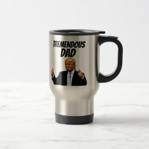 DAD DONALD TRUMP STAINLESS STEEL TRAVEL COFFEE MUG