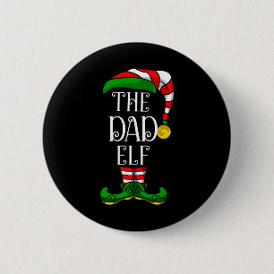 Dad Elf Family Matching Christmas Group Funny Paja 6 Cm Round Badge