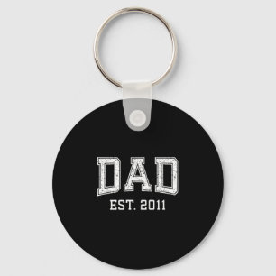 Dad Est 2011 Dad D Fathers Day Ized Key Ring