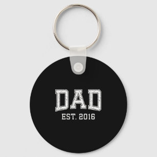 Dad Est 2016 Dad D Fathers Day Ized Key Ring