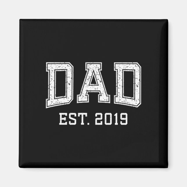 Dad Est 2019 Dad D Fathers Day Ized  Magnet (Front)
