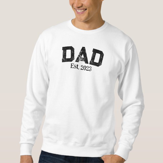 Dad Est. 2023 Personalised Sweatshirt (Front)