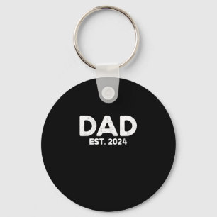 DAD Est. 2024, Father to be 2024, New Dad 2024 Key Ring