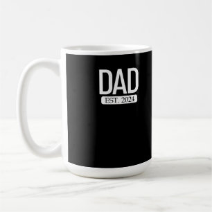 Dad Est. 2024 Pregnant Wife New Father's Day Men's Coffee Mug