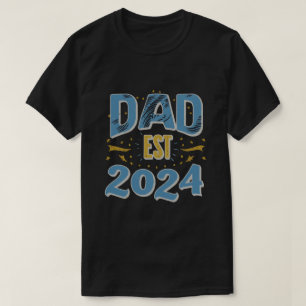 dad est 2024, Promoted To Daddy Est. 2024 T-Shirt