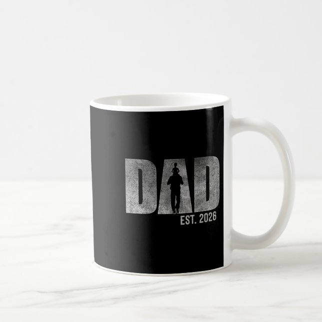 Dad Est. 2026 Father 2026 Loading New Dad 2026  Coffee Mug (Right)