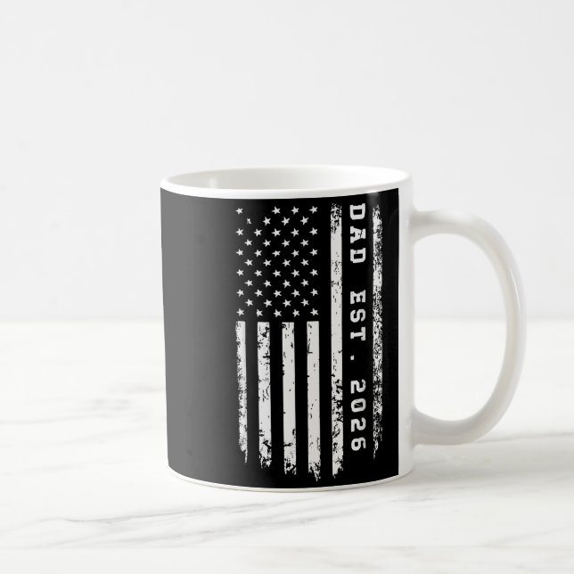 Dad Est. 2026 Promoted To Dad Est 2026 Father 2026 Coffee Mug (Right)