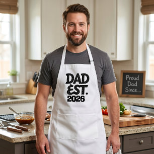 Dad Est 2026 Proud Father Since Standard Apron