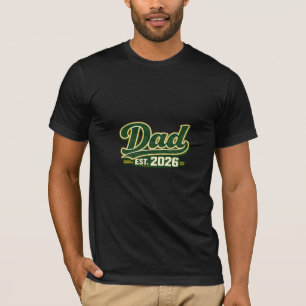 Dad EST. 2026 Retro Typography T-Shirt