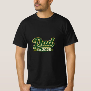 Dad EST. 2026 Retro Typography T-Shirt