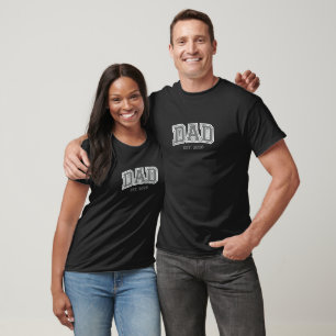 DAD EST. 2026 Vintage Varsity Typography Father' T-Shirt