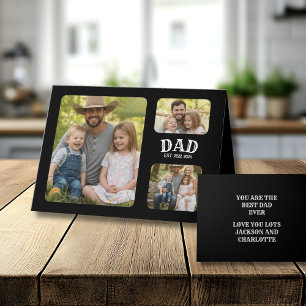 Dad Est 3 Photo Card