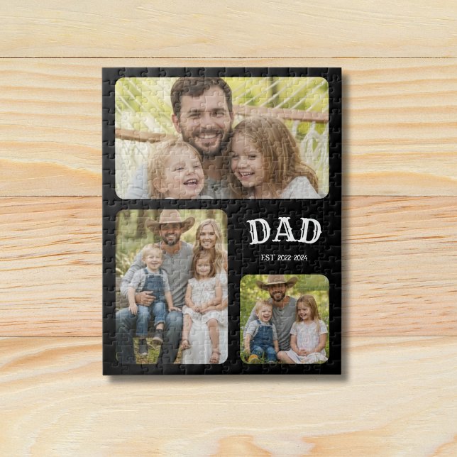 Dad Est 3 Photo Jigsaw Puzzle (Creator Uploaded)