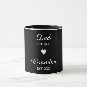 Dad est. & Grandpa est. Mug – Custom Year Gift