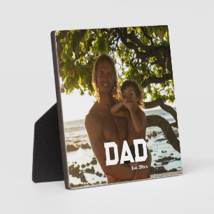 Dad Est Photo Customizable Year Father's Day  Plaque