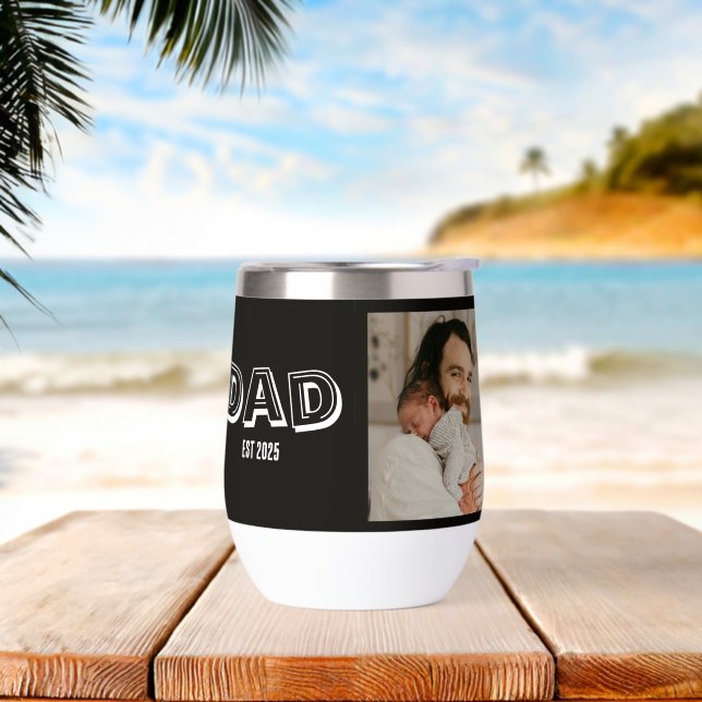 Dad Est Photo Gift New Father Keepsake (Beach)