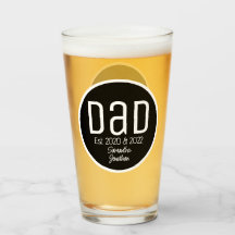 Dad Est. Photo Modern Bold Simple Kids Names