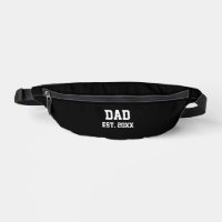 Dad Est. Year Black and White Text Template